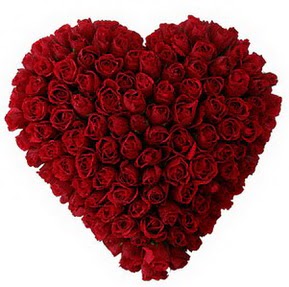  Eskişehir 14 şubat sevgililer günü çiçek  muhteşem kırmızı güllerden kalp çiçeği