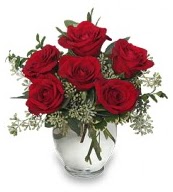 Vazo içerisinde 5 adet kırmızı gül  Eskişehir 14 şubat sevgililer günü çiçek 