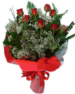 7 kırmızı gül buketi  Eskişehir çiçek gönderme 