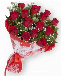 11 kırmızı gülden buket  Eskişehir çiçek , çiçekçi , çiçekçilik 