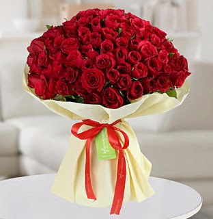 101 adet kırmızı gül buketi koca demet  Eskişehir çiçek servisi , çiçekçi adresleri 