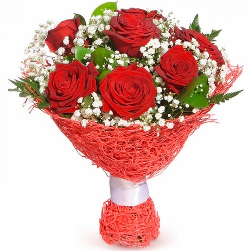 7 adet kırmızı gül buketi  Eskişehir çiçek online çiçek siparişi 