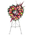  Eskişehir internetten çiçek siparişi  kalpli karisik çiçek perförje