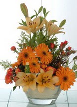  Eskişehir çiçek gönderme  cam yada mika vazo içinde karisik mevsim çiçekleri