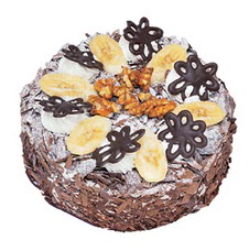 Muzlu çikolatali yas pasta 4 ile 6 kisilik   Eskişehir online çiçekçi , çiçek siparişi 