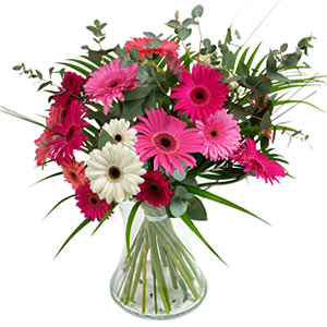 15 adet gerbera ve vazo çiçek tanzimi  Eskişehir kaliteli taze ve ucuz çiçekler 
