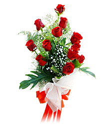 11 adet kirmizi güllerden görsel sölen buket  Eskişehir çiçek mağazası , çiçekçi adresleri 