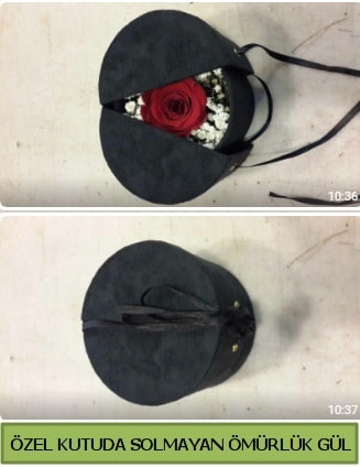 Solmayan ömürlük gül şoklanmış gül  Eskişehir internetten çiçek siparişi 